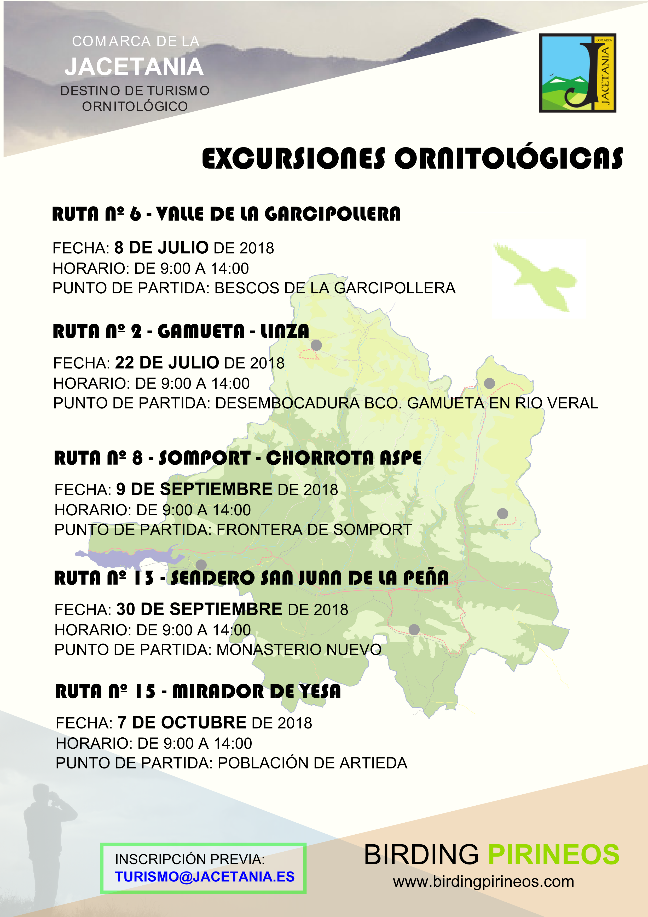 Excursiones Ornitolgicas por la Comarca de la Jacetania